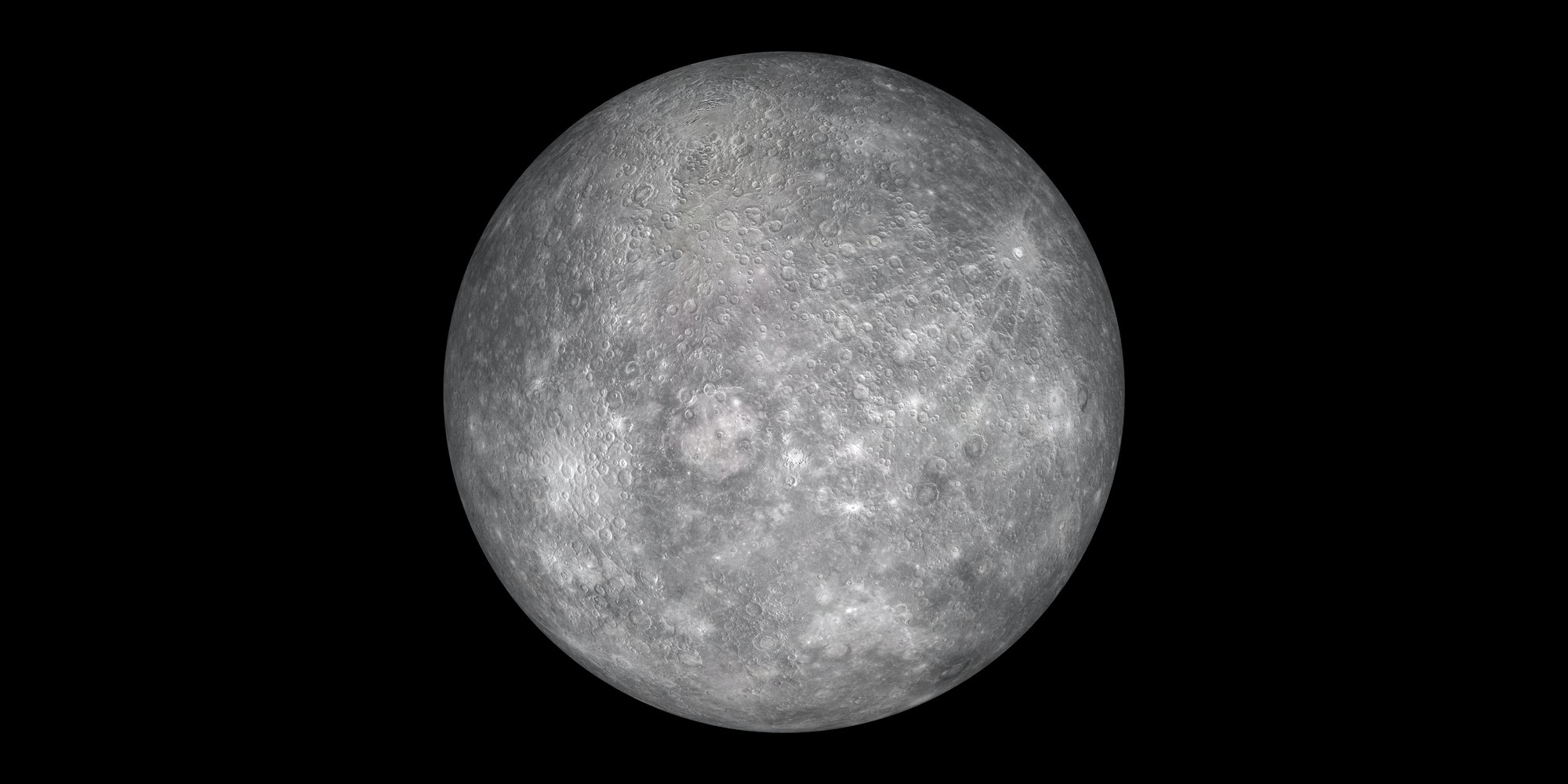 planet mercury black background